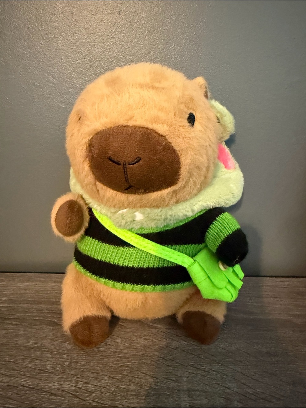 NWOT Capybara Plush Dressed as a Frog